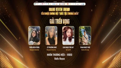 Giải Triển vọng Brand Review Award 2024 - Video Review Thương hiệu Rolls Royce
