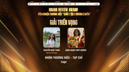 Giải Triển vọng Brand Review Award 2024 - Tạp chí Review Thương hiệu Lego